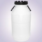 Élelmiszeripari hordó, J. P. Plast KOSH-20, fehér, 20 l, nyílás átmérő: 14,5 cm, HDPE műanyag