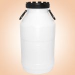 Élelmiszeripari hordó, J. P. Plast KOSH-20, fehér, 20 l, nyílás átmérő: 14,5 cm, HDPE műanyag