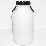 Élelmiszeripari hordó, J. P. Plast KOSH-50, fehér, 50 l, nyílás átmérő: 19,5 cm, HDPE műanyag