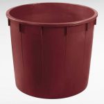 Élelmiszeripari hordó, ICS P150232, bordó, 230 l, átmérő: 85 cm, magasság: 55 cm, fedél nélkül