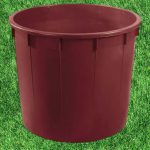 Élelmiszeripari hordó, ICS P150232, bordó, 230 l, átmérő: 85 cm, magasság: 55 cm, fedél nélkül