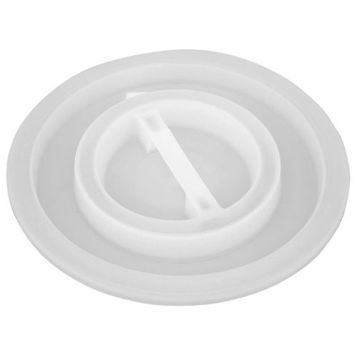 Élelmiszeripari hordó fedél, ICS P480076, fehér, 75 l tartályokhoz, HDPE műanyag