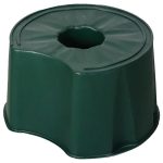 Esővízgyűjtő tartályállvány, ICS M150001V Ecotank, zöld, 210–300 l tartályhoz, kör alakú, műanyag, UV-álló, fagyálló