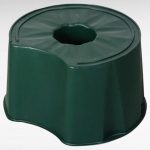 Esővízgyűjtő tartályállvány, ICS M150001V Ecotank, zöld, 210–300 l tartályhoz, kör alakú, műanyag, UV-álló, fagyálló