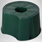 Esővízgyűjtő tartályállvány, ICS M150001V Ecotank, zöld, 210–300 l tartályhoz, kör alakú, műanyag, UV-álló, fagyálló