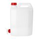Üzemanyagkanna, ICS M82220R, 20 l, fehér, műanyag, csavaros kupakkal, kifolyószeleppel, folyadékhoz, vegyszerhez és üzemanyaghoz