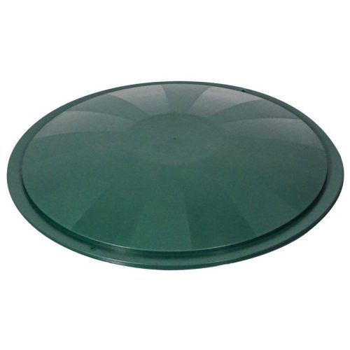 Esővízgyűjtő fedél, ICS M150010V Ecotank, zöld, átmérő: 78 cm, 210–300 l tartályhoz, műanyag, UV-álló, fagyálló, peremre pattintható