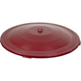   Esővízgyűjtő fedél, ICS M150505 Ecotank, bordó, átmérő: 107 cm, 350–500 l tartályhoz, műanyag, UV-álló, fagyálló, rögzítőfülekkel