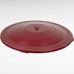 Esővízgyűjtő fedél, ICS M150505 Ecotank, bordó, átmérő: 107 cm, 350–500 l tartályhoz, műanyag, UV-álló, fagyálló, rögzítőfülekkel