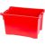 Gyümölcstartó láda, Ics M400000, piros, 40 literes, 56 x 35 x 31 cm, élelmiszeripari, műanyag, lefedhető