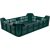 Gyümölcstartó láda, Strend Pro Garden M10, sötétzöld, 21 literes, 60 x 40 x 15 cm, perforált falú, műanyag, egymásra rakható, maximum 10 kg teherbírás