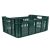 Gyümölcstartó láda, Strend Pro Garden M20, sötétzöld, 48 literes, 60 x 40 x 21,5 cm, perforált falú, műanyag, egymásra rakható, maximum 20 kg teherbírás