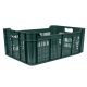 Gyümölcstartó láda, Strend Pro Garden M20, sötétzöld, 48 literes, 60 x 40 x 21,5 cm, perforált falú, műanyag, egymásra rakható, maximum 20 kg teherbírás