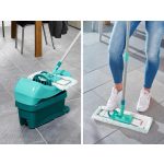 Felmosó szett, Leifheit 55096 Wiper Press Profi XL Mobile, 42 cm felmosófej, 8 l vödör, mikroszálas, cserélhető huzat, csavarórendszerrel