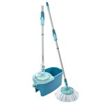 Felmosó szett, Leifheit 52101 Clean Twist Disc Mop Ergo, 20 l, mikroszálas, forgókamrával, ergonomikus vödörrel, rugalmas csuklóval
