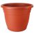 Műanyag virágcserép, Ics Thea, terrakotta, átmérő: 45 cm, magasság: 34 cm, enyhén kúpos, 30 l, kerek