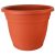 Műanyag virágcserép, Ics Thea, terrakotta, átmérő: 55 cm, magasság: 37 cm, enyhén kúpos, 50 l, kerek