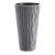 Műanyag virágcserép, Prosperplast Sandy Slim 400, szürke, átmérő: 39 cm, betéttel, 15 / 54 l, hullámmintás, kerek