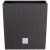 Rattan virágcserép, Prosperplast Rato Low 320, barna, 32 x 32 cm, magasság: 32,5 cm, betéttel, 21 / 32 l, rattan hatású, négyzetes, alacsony kivitel