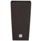 Rattan virágcserép, Prosperplast Rato Square 225, barna, 22,5 x 22,5 cm, magasság: 42,1 cm, betéttel, 8 / 16,3 l, rattan hatású, négyzetes