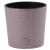 Rattan virágcserép, Prosperplast Rato Round 300, mokka, átmérő: 30 cm, magasság: 27 cm, betéttel, 15 / 15,3 l, rattan hatású, kerek