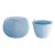 Műanyag virágcserép, Prosperplast Splofy Bowl, jégszürke, átmérő: 29 cm, magasság: 19,5 cm, tál alakú, betéttel, 3,9 l, kerek