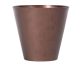 Műanyag virágcserép, Prosperplast Tubus Corten, réz, átmérő: 40 cm, magasság: 37,3 cm, ipari stílusú, 28,5 l, kerek
