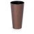 Műanyag virágcserép, Prosperplast Tubus Slim Corten, réz, átmérő: 25 cm, magasság: 47,6 cm, betéttel, 7,5 / 15,5 l, rézhatású, kerek