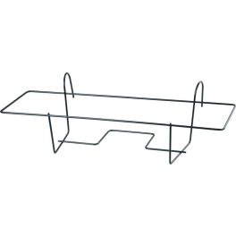   Virágtartó konzol, Strend Pro Garden Bumeta, fekete, 43 x 20 cm, magasság: 13 cm, extra erős, acél, kampós rögzítés, akasztható, téglalap alakú