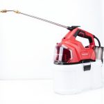 Akkumulátoros permetező, Worcraft CBS-S20Li-8L ShareSYS, 8 liter, piros, teleszkópos szórókarral, vállpántos, hosszú üzemidejű