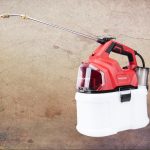 Akkumulátoros permetező, Worcraft CBS-S20Li-8L ShareSYS, 8 liter, piros, teleszkópos szórókarral, vállpántos, hosszú üzemidejű