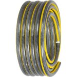 Kerti locsolótömlő, Strend Pro Garden Anti-torsion Plus, szürke/sárga, 3/4", 25 m, 25 bar, többrétegű PVC, UV-álló, csavarodásmentes