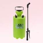 Vállra akasztható permetező, Dimartino Garden 7, 7,05 liter, zöld, kézi pumpás mechanikus, nyomásjelzős biztonsági szeleppel, háromrétegű tömlővel