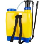 Háti permetező, Strend Pro Goodfarm, 12 liter, sárga, kényelmes viselet, kifolyásmentes kialakítás, hobbikertészeknek és profi felhasználóknak