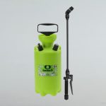 Vállra akasztható permetező, Dimartino Garden 5 permetező, 5,65 liter, zöld, kézi pumpás mechanikus, nyomásjelzős biztonsági szeleppel, háromrétegű tömlővel