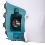 Akkumulátoros permetező, Evika DJ160, 16 liter, fehér, vízálló kapcsolós, teleszkópos fém szórókarral, háti hevederes