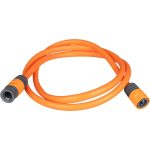 Kerti tömlődob, Strend Pro Premium, szürke/narancssárga, tömlővel, 1/2", 20 + 2 m, 26 bar, automata feltekerő, szórópisztollyal, csatlakozókkal, -5°C és +45°C között hőálló