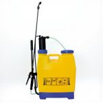 Háti permetező, Strend Pro Goodfarm, 18 liter, sárga, kézi pumpás, kifolyásgátlós, ergonomikus kialakítású