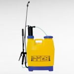 Háti permetező, Strend Pro Goodfarm, 18 liter, sárga, kézi pumpás, kifolyásgátlós, ergonomikus kialakítású