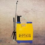 Háti permetező, Strend Pro Goodfarm, 18 liter, sárga, kézi pumpás, kifolyásgátlós, ergonomikus kialakítású