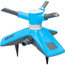   Kerti locsolófej, Aquacraft ErgoPlus 260231, kék, forgó 360°, 3 karos, körkörös öntözés, maximum 200 m2 öntözési terület