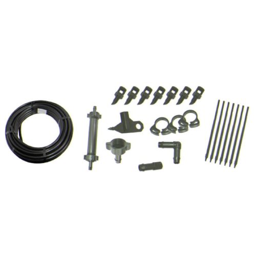 Kerti locsolótömlő öntözőkészlettel, Strend Pro Garden TS7107, fekete, 20 m, 33 db-os készlet, csepegtető öntözéshez, 13 mm tömlővel, bilincsekkel és szűrővel