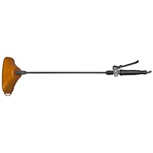 Permetező rúd, Kingjet permetezőhöz, 50 cm, fekete-barna, üvegszálas, markolattal, állítható fúvókával, gyomirtó haranggal, univerzális gyorscsatlakozó