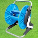 Kerti tömlődob, Aquacraft 990100, kék/szürke, maximum 50 m 1/2" kerti tömlőhöz, acél és műanyag, kézi hajtókar, tömlő nélkül