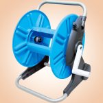 Kerti tömlődob, Aquacraft 990100, kék/szürke, maximum 50 m 1/2" kerti tömlőhöz, acél és műanyag, kézi hajtókar, tömlő nélkül