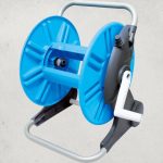 Kerti tömlődob, Aquacraft 990100, kék/szürke, maximum 50 m 1/2" kerti tömlőhöz, acél és műanyag, kézi hajtókar, tömlő nélkül