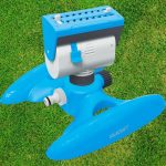 Kerti locsolófej, Aquacraft 270220 Prémium, kék, forgó, 18 fúvókás, állítható áramlás és permetezési tartomány, maximum 360 m2 öntözési terület