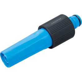   Kerti locsolófej, Aquacraft 550920 MAX-Flow, kék/fekete, 1", tekerhető, állítható vízáram, kerti öntözéshez, műanyag