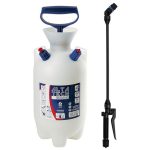 Vállra akasztható permetező, Dimartino Alta 7000 Viton, 7 liter, fehér, biztonsági szelepes, nyomásmérős, hő- és fagyálló tömlővel