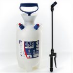 Vállra akasztható permetező, Dimartino Alta 7000 Viton, 7 liter, fehér, biztonsági szelepes, nyomásmérős, hő- és fagyálló tömlővel